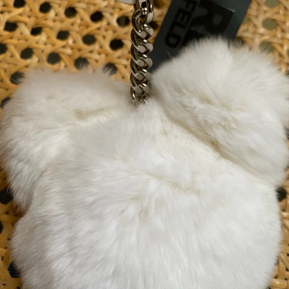 Karl Lagerfeld Choupette Collection Keychain White Plush